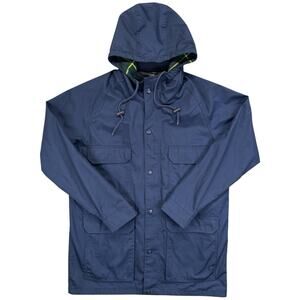 Vintage Field & Stream Men’s M Navy Blue Utility Jacket Plaid Lined